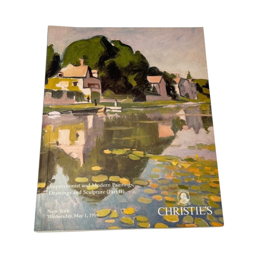 Christies Impressionist Modern Paintings Drawings Sculpture PB Book Catalog 1996